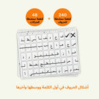 أنا أركّب الكلمات | صندوق الحروف العربية المغناطيسية